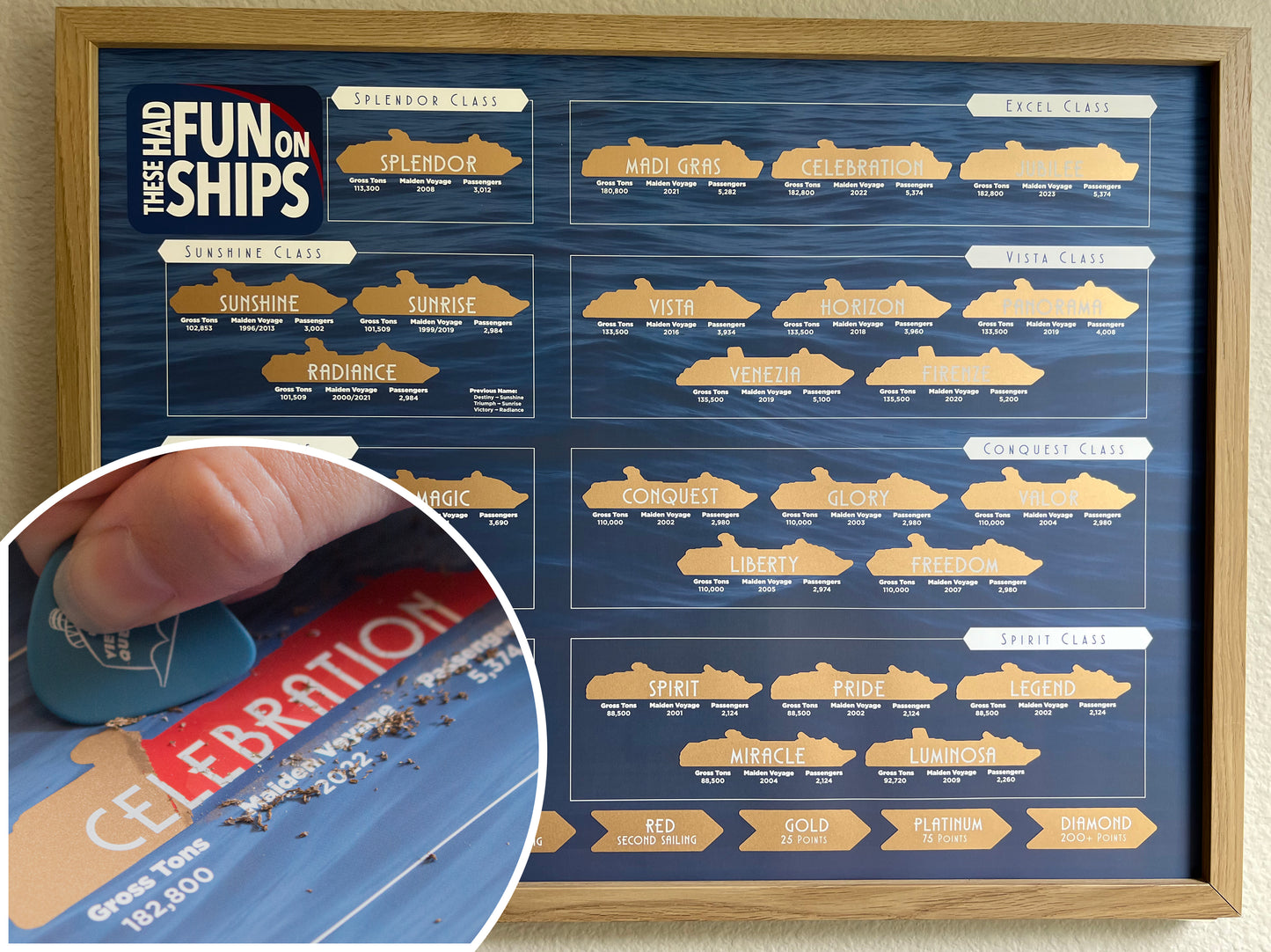 Carnival Scratch Off Poster - Discounted for flaw