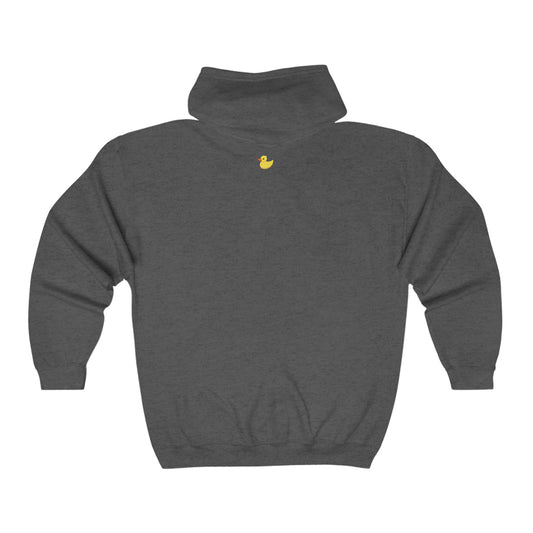 Unisex Heavy Blend Full Zip Hooded Sweatshirt With Hidden Duck